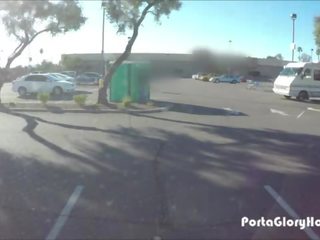 Porta Gloryhole Walmart worker gets slutty