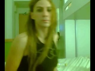 Spanish tgirl with a five oclock shadow sucks some guys dick in a hotel room