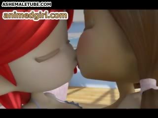 Hentai Shemale Fucks An Animated girlfriend