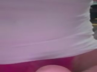 Horny CD teases dildo